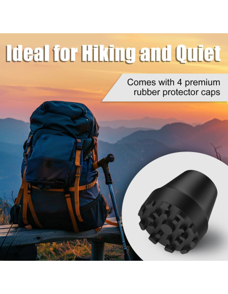 Puntas de Goma SupreGear para Bastones de Trekking 11mm Puntas de Goma SupreGear para Bastones de Trekking 11mm
