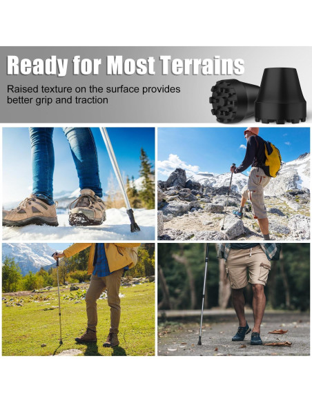 Puntas de Goma SupreGear para Bastones de Trekking 11mm Puntas de Goma SupreGear para Bastones de Trekking 11mm