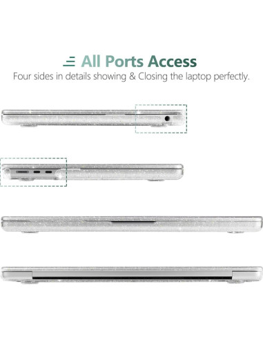 Funda Dura MEEgoodo para MacBook Air 13.6" M4/M3/M2