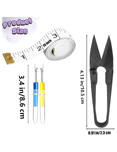 Kit de Desgarradores de Costura AURAADORN 11 Pcs Multicolor