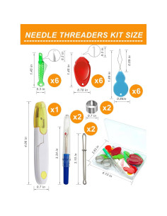 Kit de 25 Piezas de Enhebradores de Agujas Keepsweat 2