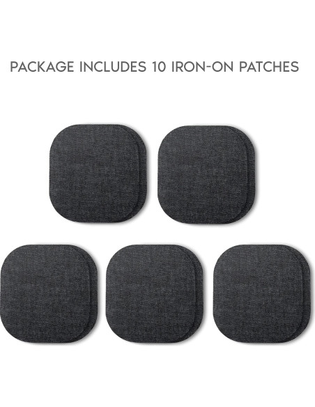 Parches de Jean ZEFFFKA 10 Piezas 100% Algodón Negro Parches de Jean ZEFFFKA 10 Piezas 100% Algodón Negro
