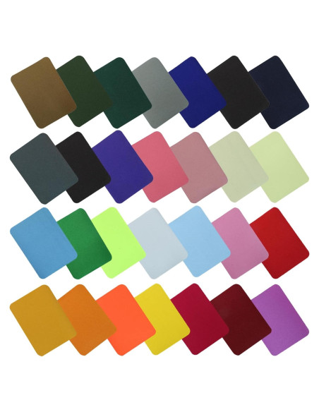 28 Parches de Planchar Multicolores Vibedor 9.4x12.4 cm 28 Parches de Planchar Multicolores Vibedor 9.4x12.4 cm