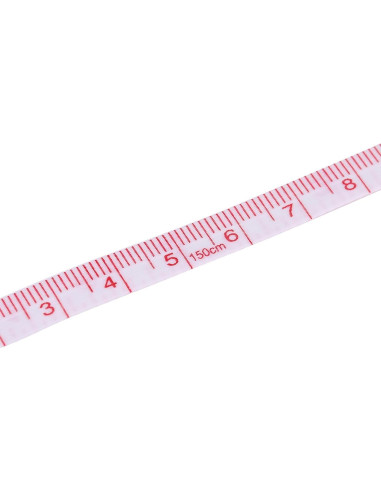 Cinta Métrica Retráctil Hilitand 150 cm Doble Cara Rosa