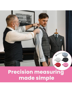 Juego de Cintas Métricas Gadgetime - 5 Colores Retráctiles 152.4 cm 2