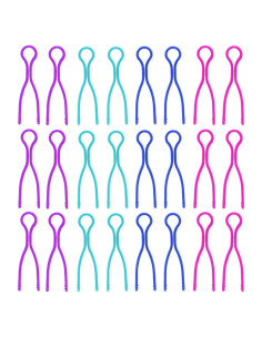 Luckkyme 80 Piezas Sujetadores de Bobinas de Hilo Multicolor