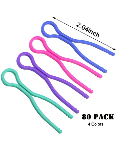 Luckkyme 80 Piezas Sujetadores de Bobinas de Hilo Multicolor