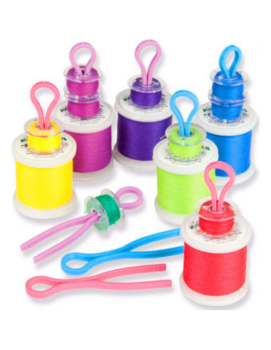 Luckkyme 80 Piezas Sujetadores de Bobinas de Hilo Multicolor