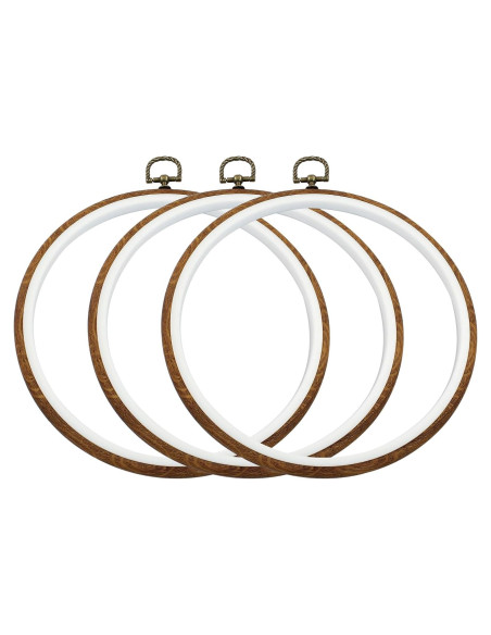 Conjunto de Marcos de Bucle de Bordado Waziaqoc 21.5 cm (3 Pcs) Conjunto de Marcos de Bucle de Bordado Waziaqoc 21.5 cm (3 Pcs)
