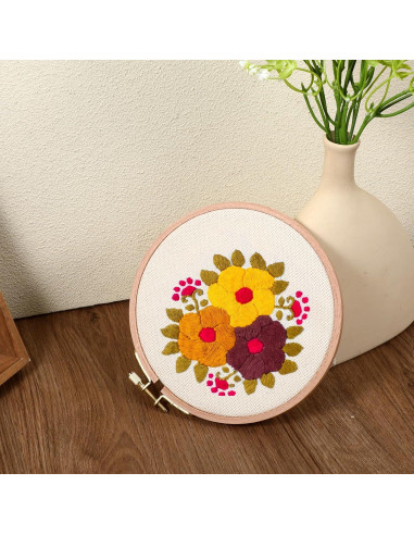 Paquete de 2 Aros de Bordado de Madera de 15 cm Haya