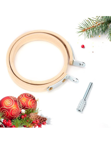 Caydo 10 Mini Aros de Bordado 5.6 cm Ajustables para Manualidades