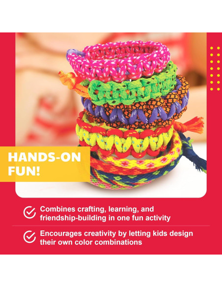 Kit de Pulseras de Amistad KidzMaker - Manualidades DIY para Niños Kit de Pulseras de Amistad KidzMaker - Manualidades DIY para Niños