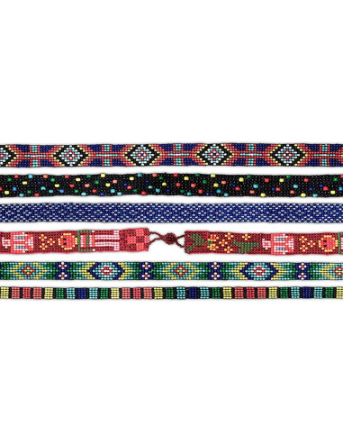 Kit de telar de cuentas Cousin DIY con aguja y hilo, Negro