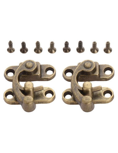 Gancho de Cierre Vintage Yetaha 2 Pcs Bronce Antiguo 29x33mm