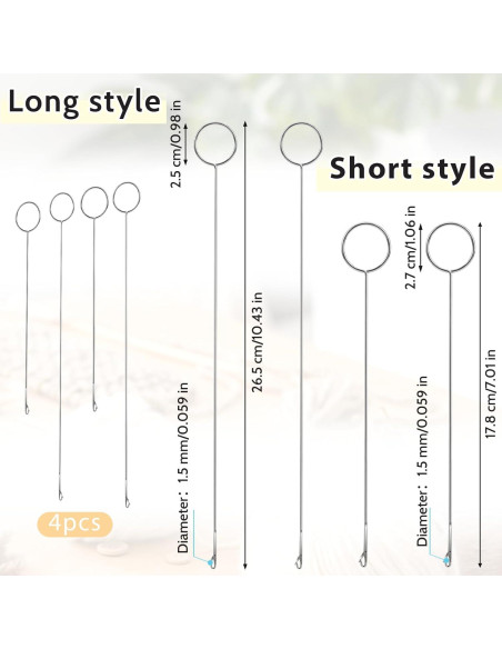 Ganchos de Costura Loop Turner Aiyorse 4 Piezas Acero Inoxidable Ganchos de Costura Loop Turner Aiyorse 4 Piezas Acero Inoxidable