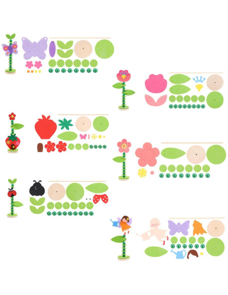 Kit de Manualidades Coola Flores de Madera para Niños 3-12 Años Kit de Manualidades Coola Flores de Madera para Niños 3-12 Años