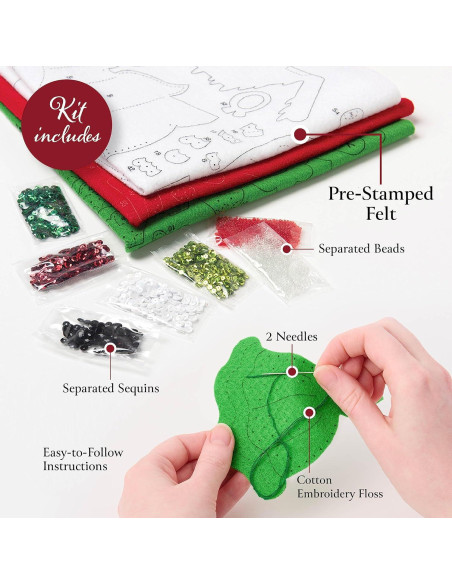 Kit de Tejido de Fieltro Bucilla Jolly St. Nick para Manualidades Kit de Tejido de Fieltro Bucilla Jolly St. Nick para Manualidades