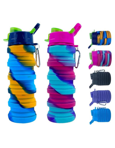 Botellas de Agua Plegables Konlongzan 500ml Camuflaje