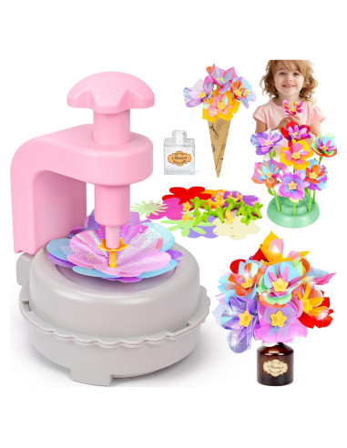 Kit de Manualidades de Flores de Tela Qirptey para Niñas 4-12 Años