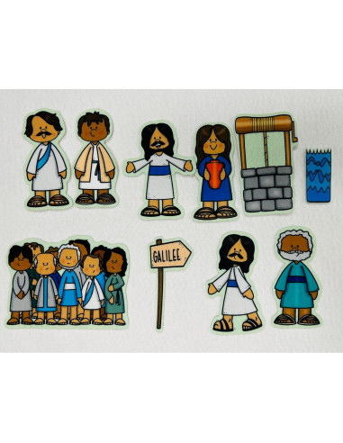 Conjunto de Fieltro Story Time Felts - Mujer en el Pozo