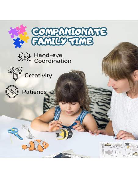 Kit de Costura Vlokup Animales Marinos para Niños 7-12 Años Kit de Costura Vlokup Animales Marinos para Niños 7-12 Años