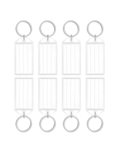 Etiquetas de Llave Uniclife 40 Piezas 5.58x2.92cm Blancas