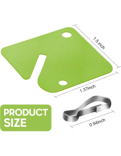 70 Etiquetas Clave Plástico Jetec con Anillo Metálico 4.06x3.81cm 2