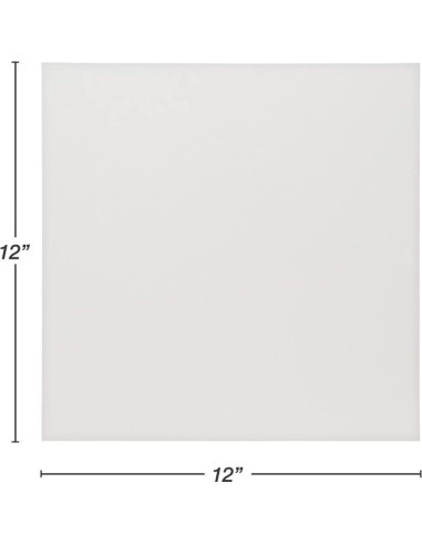 Samsill 50 Hojas Plástico Transparente 12x12 cm para Manualidades