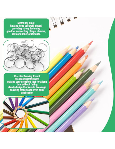 Kit de Arte Retráctil Yauhar 161 Piezas con Hojas y Lápices