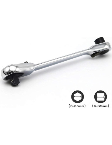 Llave de Trinquete Htppzjr Mini 1/4" (0,64 cm) 72 Dientes