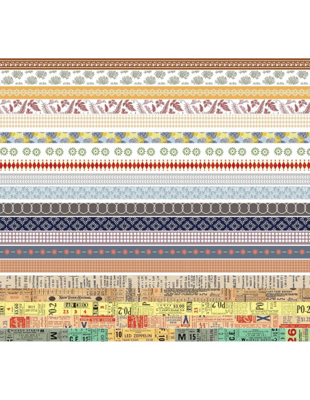 Cinta Washi YUBBAEX 20 Rollos 10mm x 2m Colección 4-Romance Cinta Washi YUBBAEX 20 Rollos 10mm x 2m Colección 4-Romance