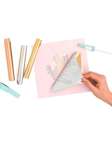 Kit de Inicio Foil Quill We R Memory Keepers - 3 Plumas, 4 Adaptadores, 3 Rollos de Foil