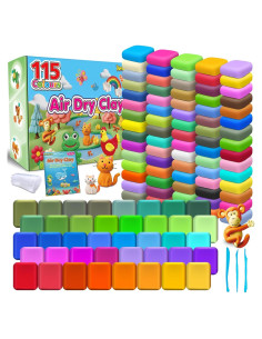 Arcilla Secada al Aire 115 Colores YOPINSAND para Niños