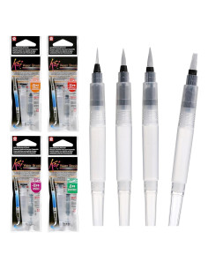 Pincel de Agua Sakura Koi - Acuarela - 4 ml - 4 Puntas Variadas