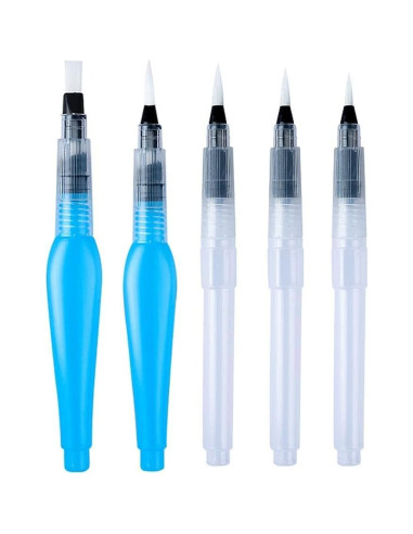 Juego de 3 Pinceles de Agua Recargables Zhuluck - Acuarela