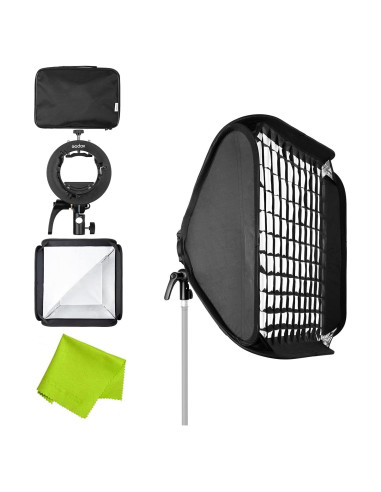 Godox Softbox 60cm con Soporte S2 para Flash Bowens