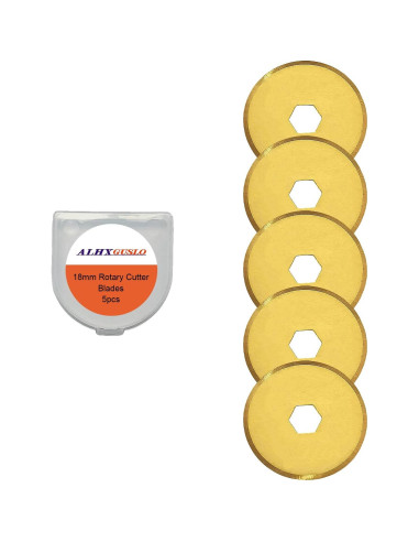 Cuchillas de Cortador Rotativo ALHXGUSLO 18mm Paquete de 5