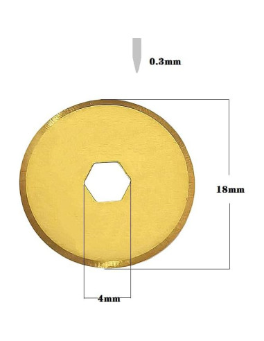 Cuchillas de Cortador Rotativo ALHXGUSLO 18mm Paquete de 5