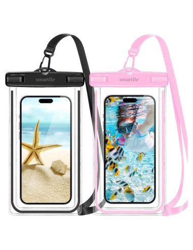 Fundas Impermeables IPX8 Smartlle para iPhone y Galaxy