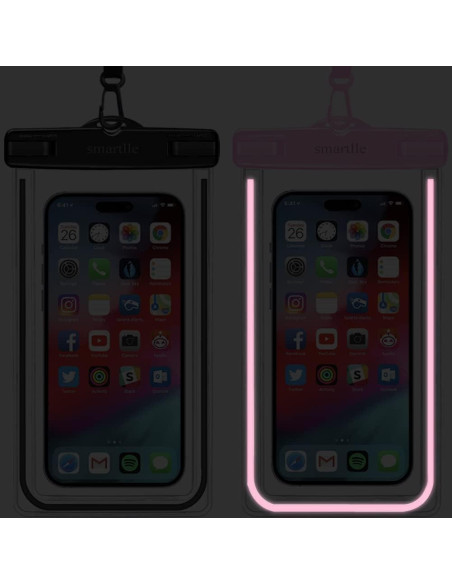 Fundas Impermeables IPX8 Smartlle para iPhone y Galaxy Fundas Impermeables IPX8 Smartlle para iPhone y Galaxy