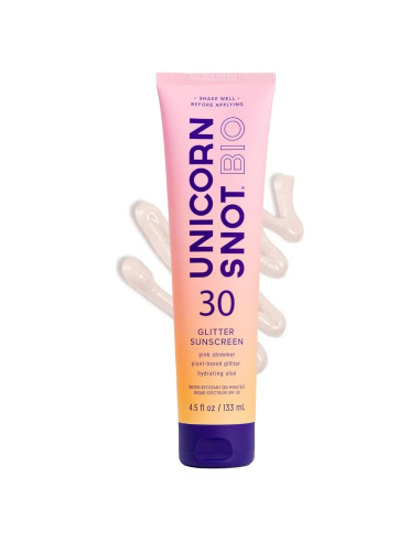 Loción Bronceadora Unicorn Snot SPF 30 Brillo Rosa Dorado
