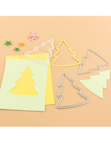 20 Piezas Cubiertas Shaker Transparentes BAOFALI 3D Navidad