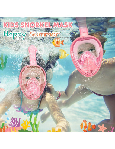 Máscara de Snorkel Hydiview para Niños 2-14 Años Antifugas