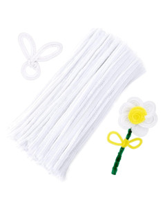 150 Limpiapipas Blancos Zlulary para Manualidades y Decoración