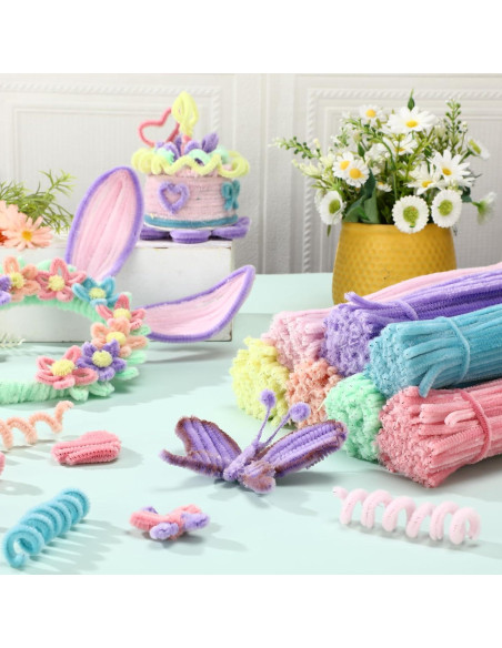 Limpiadores de Tubos Chenille DaisyInner 700 Pcs 30 cm Color Macaron Limpiadores de Tubos Chenille DaisyInner 700 Pcs 30 cm Color Macaron