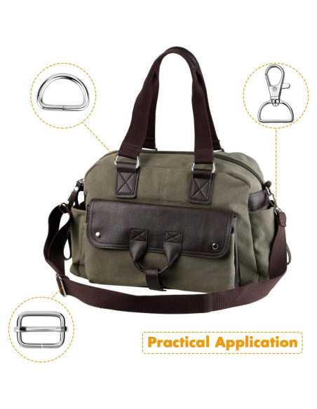 Hardware para Bolsos PAXCOO 50pcs Ganchos y Anillos D 1.9cm Hardware para Bolsos PAXCOO 50pcs Ganchos y Anillos D 1.9cm