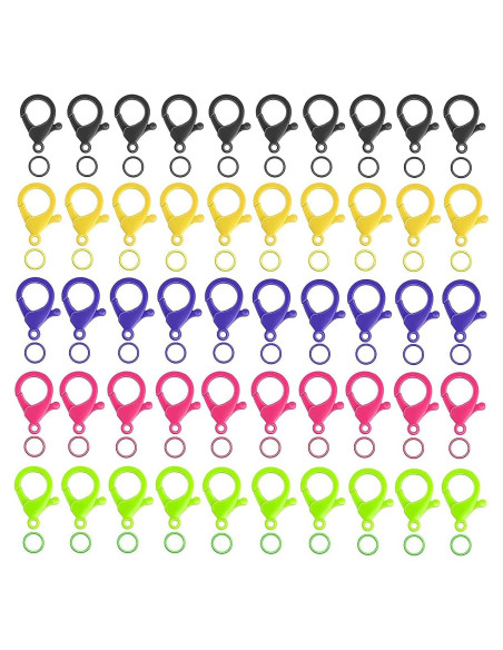 Ganchos de Langosta de Plástico Genérico 100 Piezas Multicolor Ganchos de Langosta de Plástico Genérico 100 Piezas Multicolor