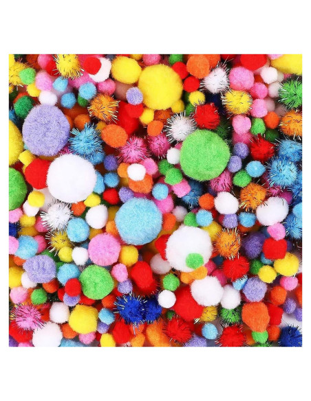 Bolas Pom Pom Multicolor 1000pcs LoveS para Manualidades Bolas Pom Pom Multicolor 1000pcs LoveS para Manualidades