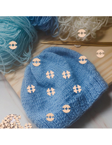 Botones de Pom Pom de Madera YeyeCyrilze 100 Pcs 2cm