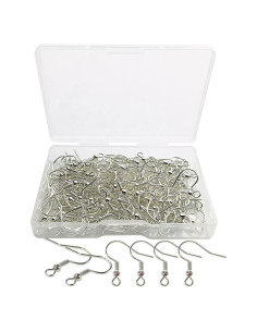 120 Ganchos de Aretes de Plata Hipoalergénicos TTSAM DIY